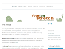 Tablet Screenshot of fourlegstretch.com